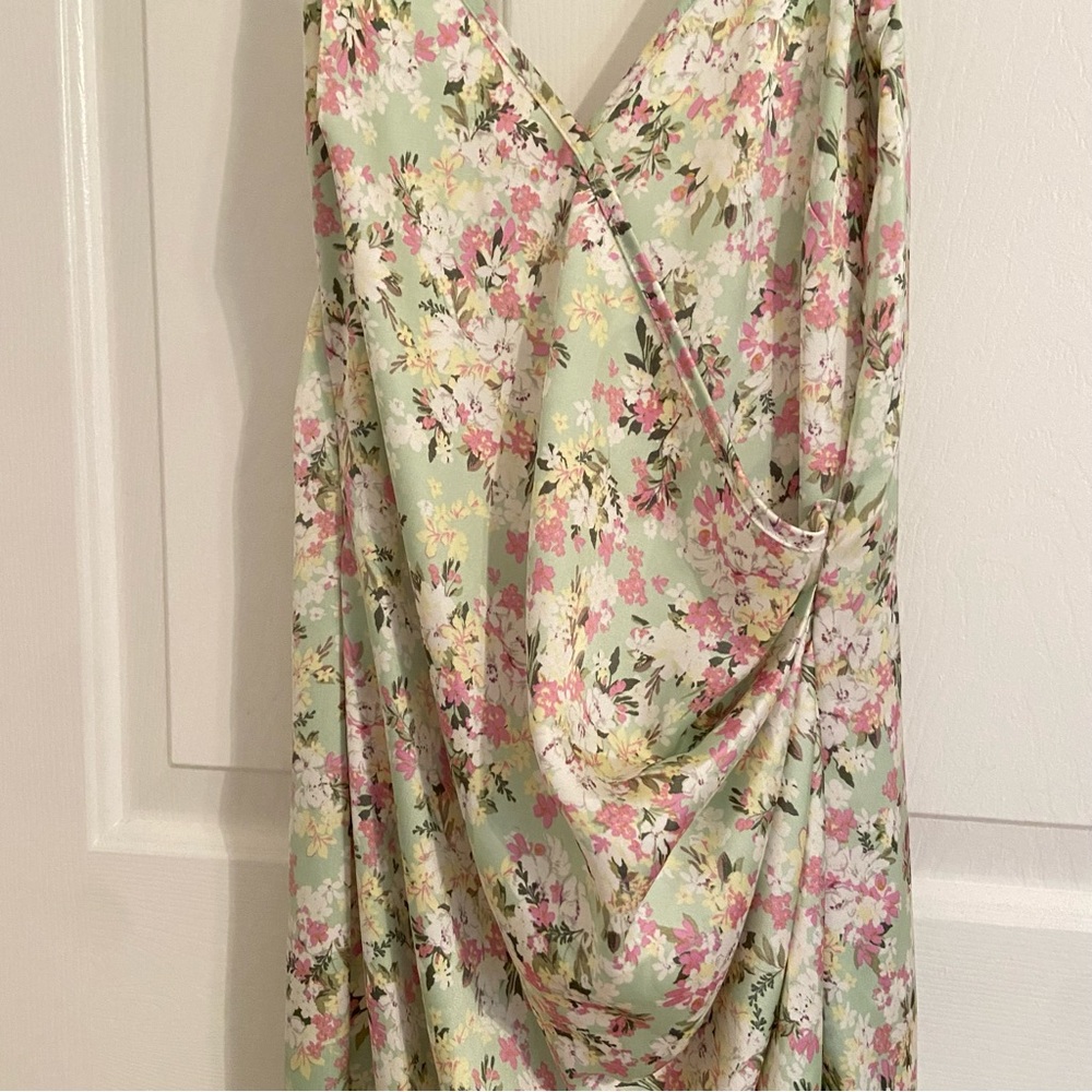 BCBGeneration Womens Dress V-Neck Floral Midi XS - Picture 11 of 11